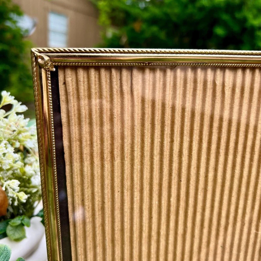 Vintage Gold Double Picture Frame | 8x10